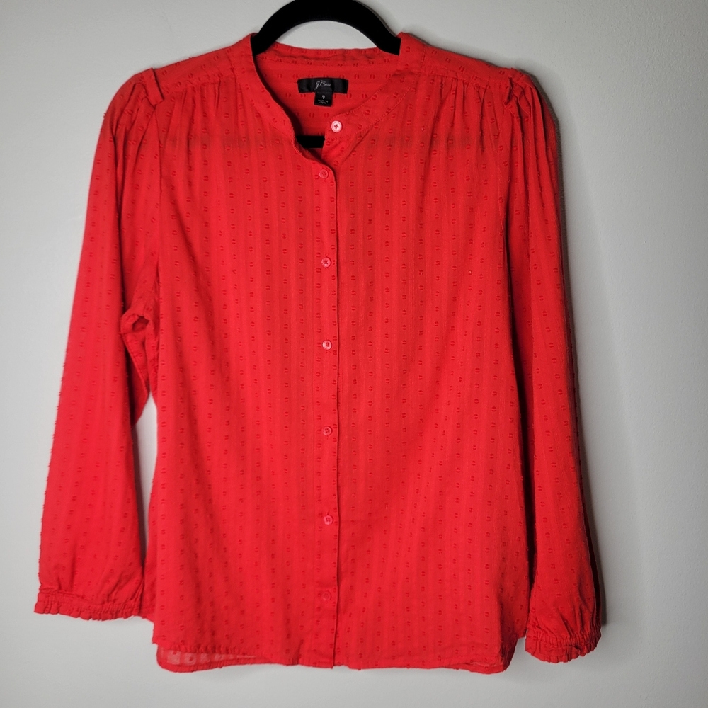 J Crew Swiss Dot Shirt